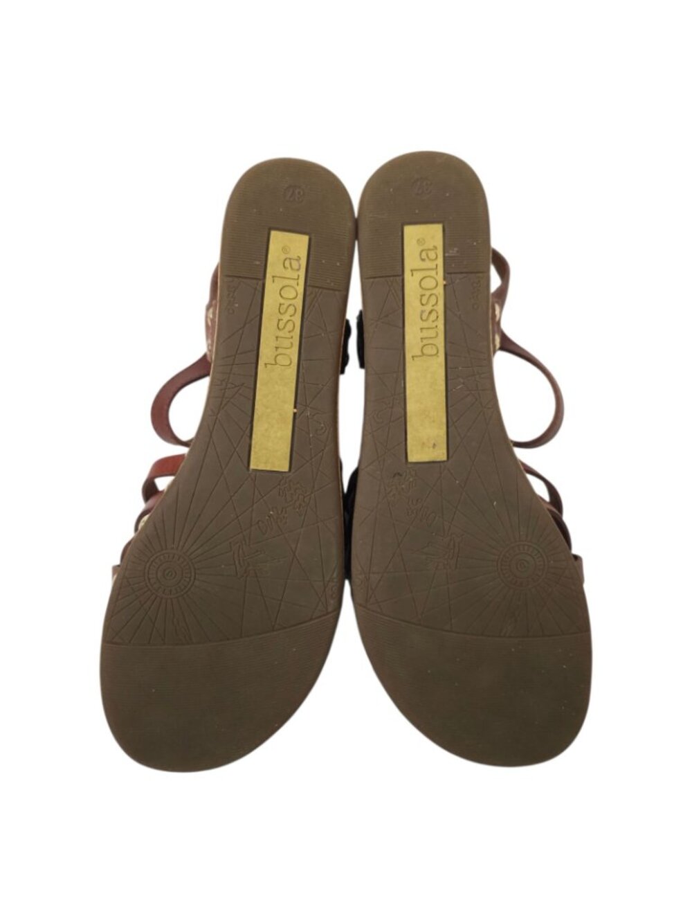 Bussola Mansfield Mavis Cork Wedge Sandals Platform EU 37 US 6 Brown Leather - Picture 7 of 16